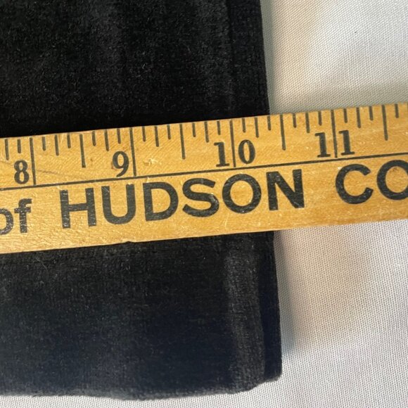 Talbots Sweatpants Black Velour Pull On Pants Wide Leg Adj Waist Womens XL - Picture 8 of 8